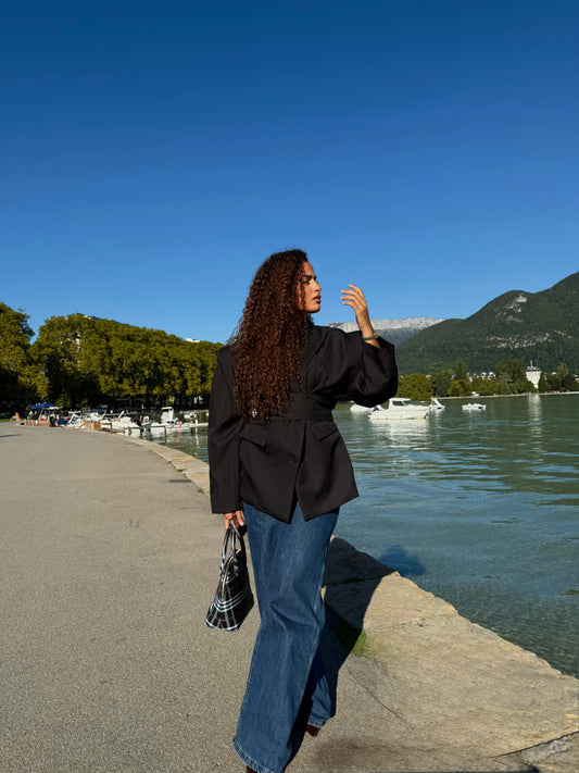 Blazer oversize | avec ceinture